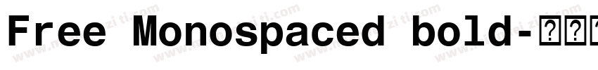 Free Monospaced bold字体转换